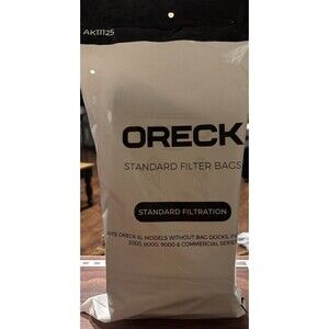 25 Pack ORECK Disposable Vacuum Bags, XL Standard Filtration AK11125 NIP Sealed